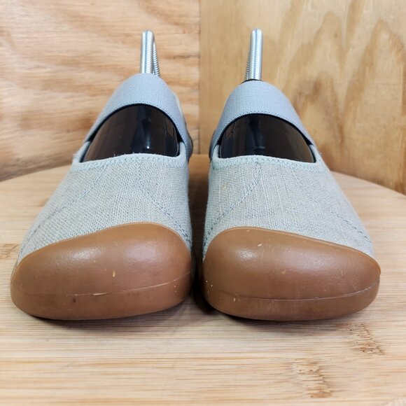 Keen Womens Sienna Mary Jane Canvas Flat Shoes - Picture 2 of 11